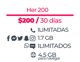 Paquete HER 200